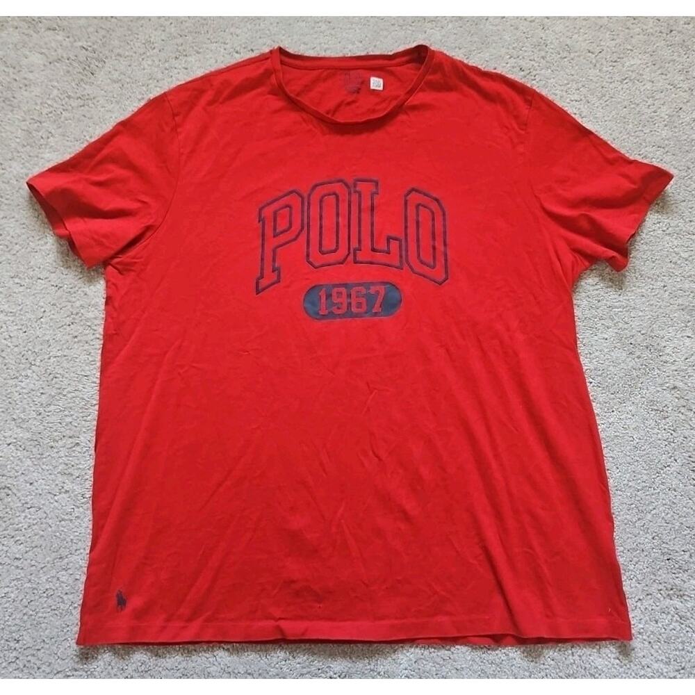 Polo Ralph Lauren Polo 1967 Tshirt Men’s XL Large Logo Red Casual Athletic wear